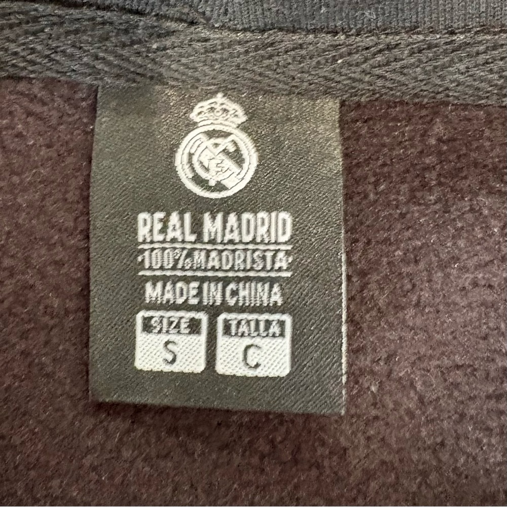 Icon Sports Real Madrid Soccer  Full Zip Hoodie Sweatshirt Jacket Men Sz S NWOT - Picture 13 of 16